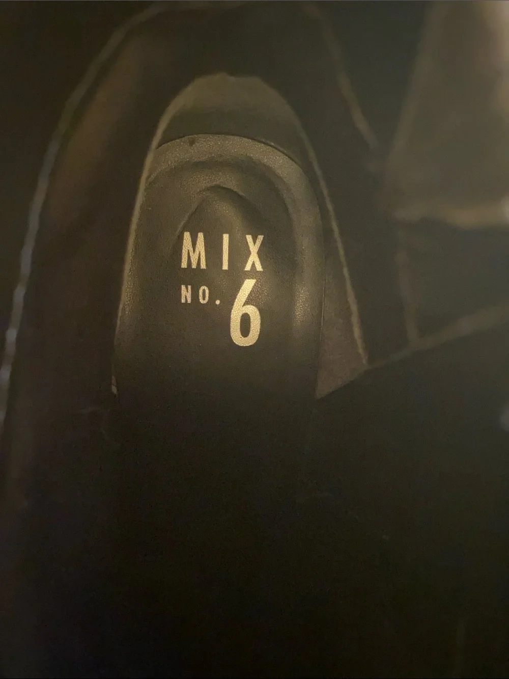 Mix No. 6 -The “Benisa” Black faux snakeskin Ankle Booties - Size 8.5W